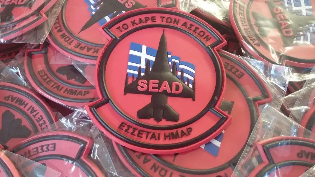 341 SQUADRON - HELLENIC AIR FORCE - F-16 SEAD - 3D PVC PATCH - PVCPATCHWORLD.STORE