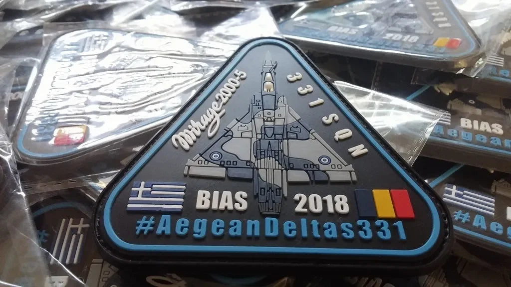 HELLENIC AIR FORCE 331 SQN MIRAGE 2000-5 BIAS AIR SHOW 2018 ROMANIA - PVCPATCHWORLD.STORE