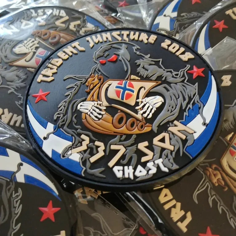 337 SQUADRON - HELLENIC AIR FORCE “GHOST” 3D PVC PATCH - PVCPATCHWORLD.STORE