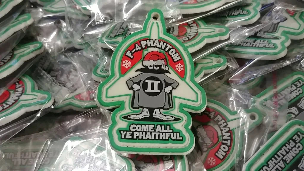 CHRISTMAS PHANTOM - F-4 "COME ALL YE PHAITHFUL" GLOW IN THE DARK - PVCPATCHWORLD.STORE