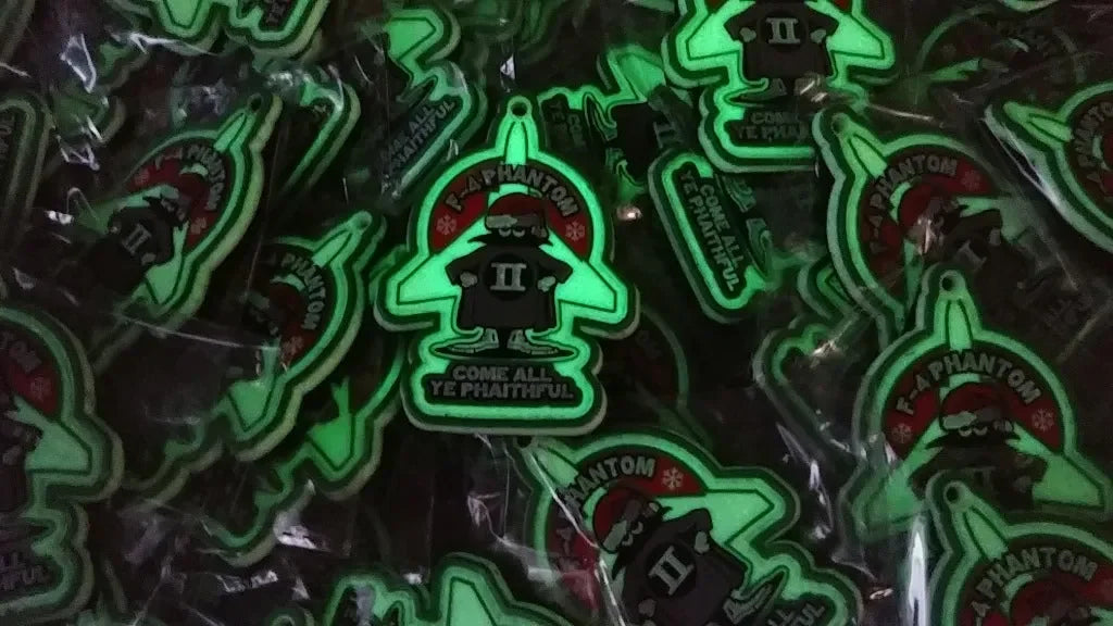 CHRISTMAS PHANTOM - F-4 "COME ALL YE PHAITHFUL" GLOW IN THE DARK - PVCPATCHWORLD.STORE