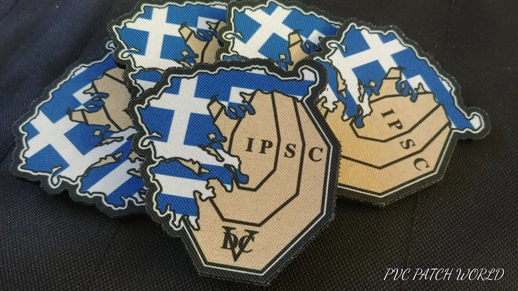 IPSC RANGEMASTER -GREECE FLAG - TARGET - PVCPATCHWORLD.STORE