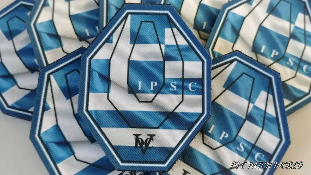 GREEK FLAG - IPSC RANGEMASTER - TARGET PATCH - PVCPATCHWORLD.STORE