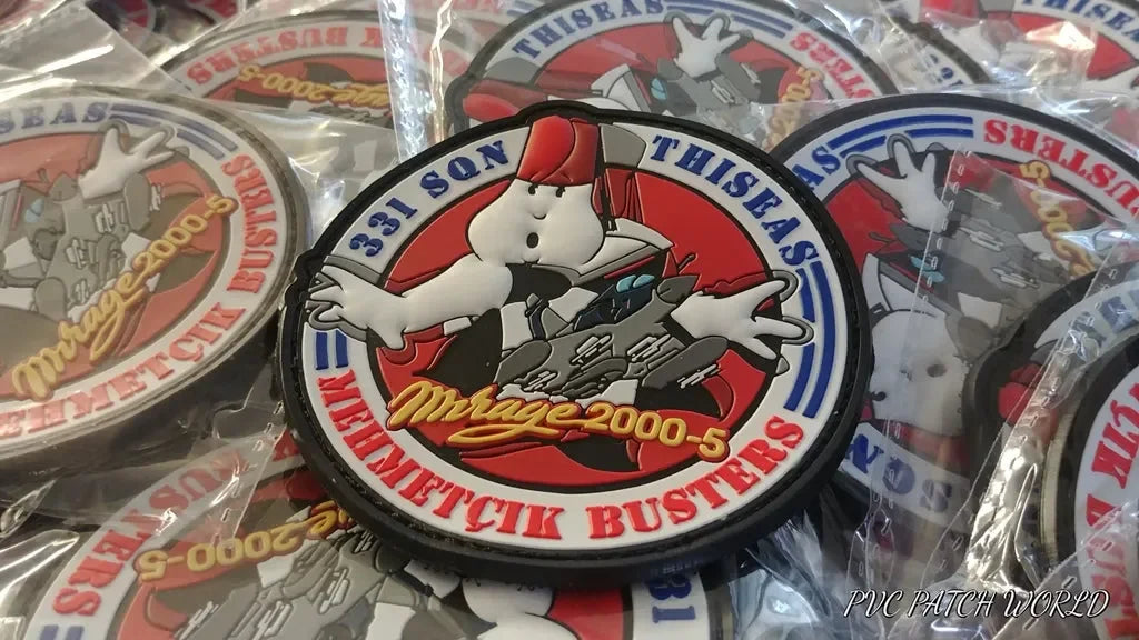 331 SQN THESEUS - GREEK AIR-FORCE - MEHMECIK BUSTERS – MIRAGE 2000-5 PVC PATCH - PVCPATCHWORLD.STORE