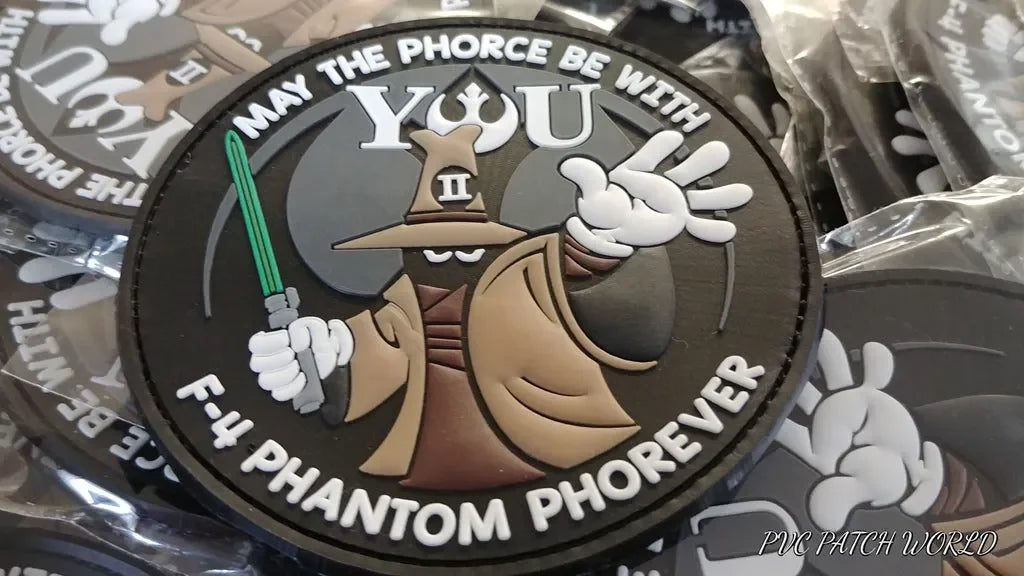 F-4 PHANTOM PHOREVER - MASTER YODA - EPISODE II - 3D PVC PATCH - PVCPATCHWORLD.STORE