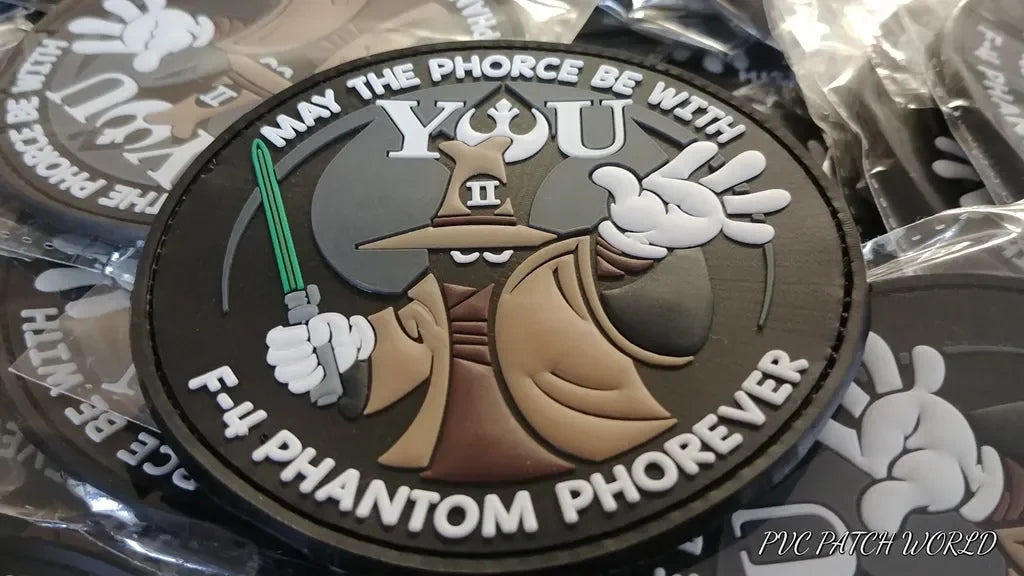 F-4 PHANTOM PHOREVER - MASTER YODA - EPISODE II - 3D PVC PATCH - PVCPATCHWORLD.STORE