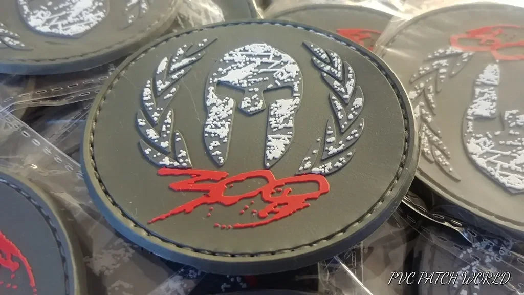 MOLON LABE - ΜΟΛΩΝ ΛΑΒΕ - LEONIDAS HELMET - RUBBER PVC PATCH - OD - PVCPATCHWORLD.STORE