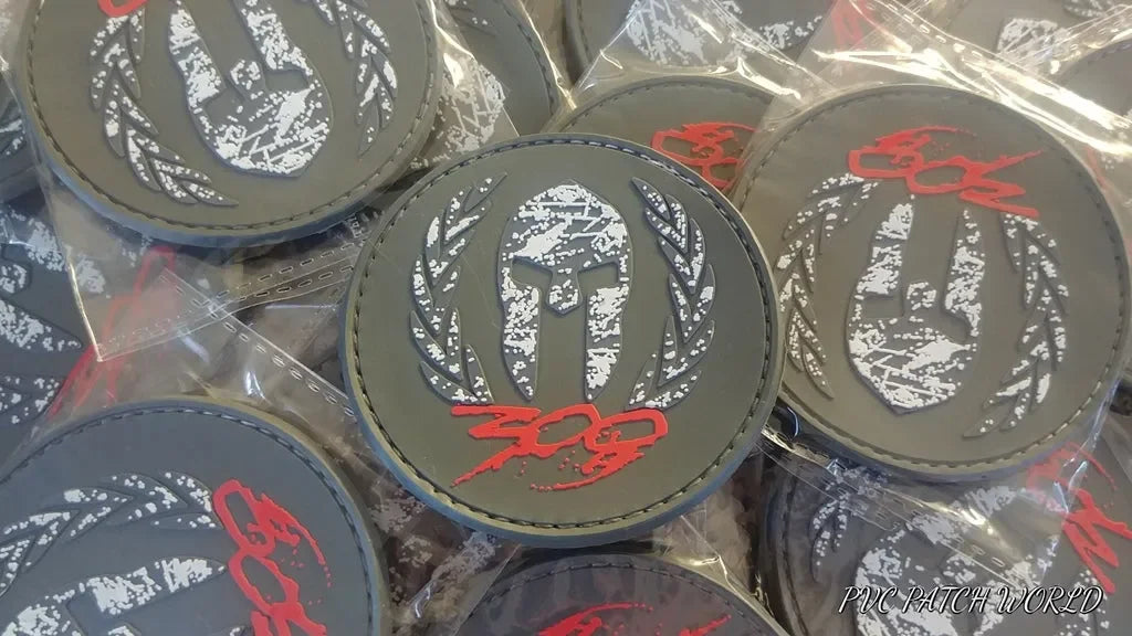 MOLON LABE - ΜΟΛΩΝ ΛΑΒΕ - LEONIDAS HELMET - RUBBER PVC PATCH - OD - PVCPATCHWORLD.STORE