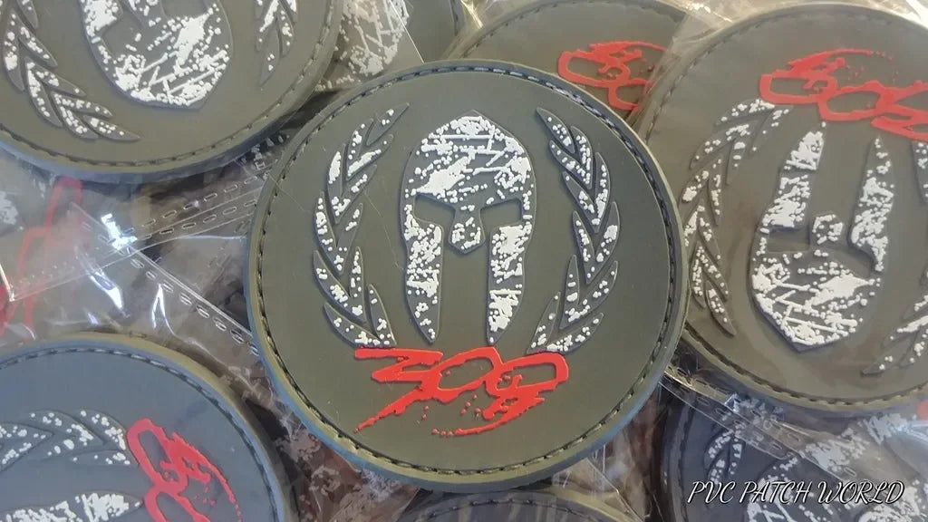 MOLON LABE - ΜΟΛΩΝ ΛΑΒΕ - LEONIDAS HELMET - RUBBER PVC PATCH - OD - PVCPATCHWORLD.STORE