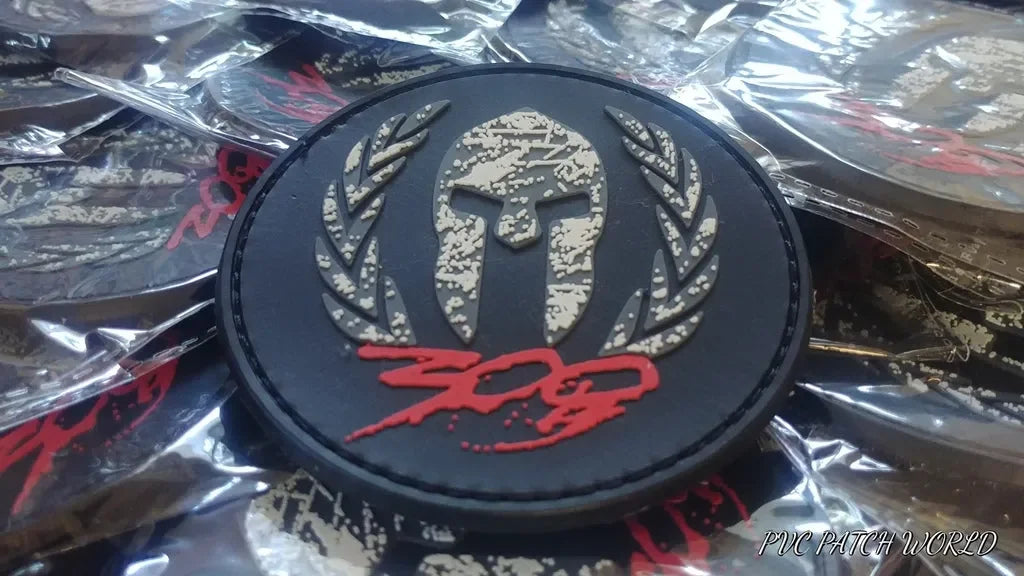 MOLON LABE - ΜΟΛΩΝ ΛΑΒΕ - LEONIDAS HELMET - RUBBER PVC PATCH - PVCPATCHWORLD.STORE