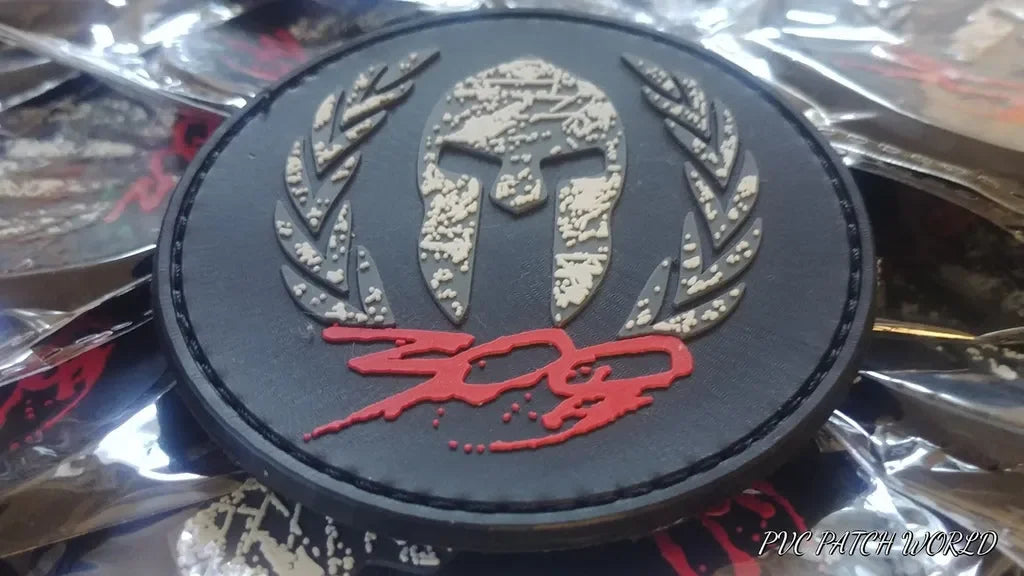 MOLON LABE - ΜΟΛΩΝ ΛΑΒΕ - LEONIDAS HELMET - RUBBER PVC PATCH - PVCPATCHWORLD.STORE