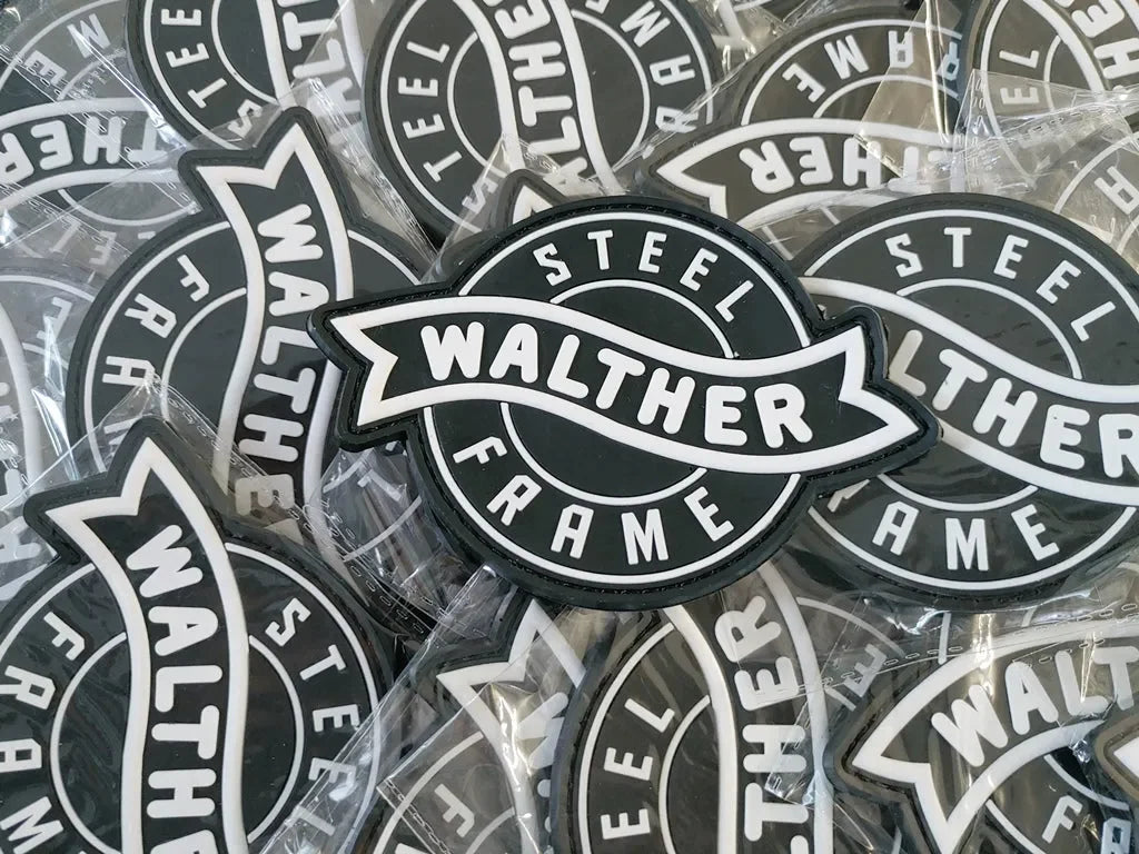 WALTHER - 2D & 3D PVC PATCH - WHITE & BLACK - PVCPATCHWORLD.STORE
