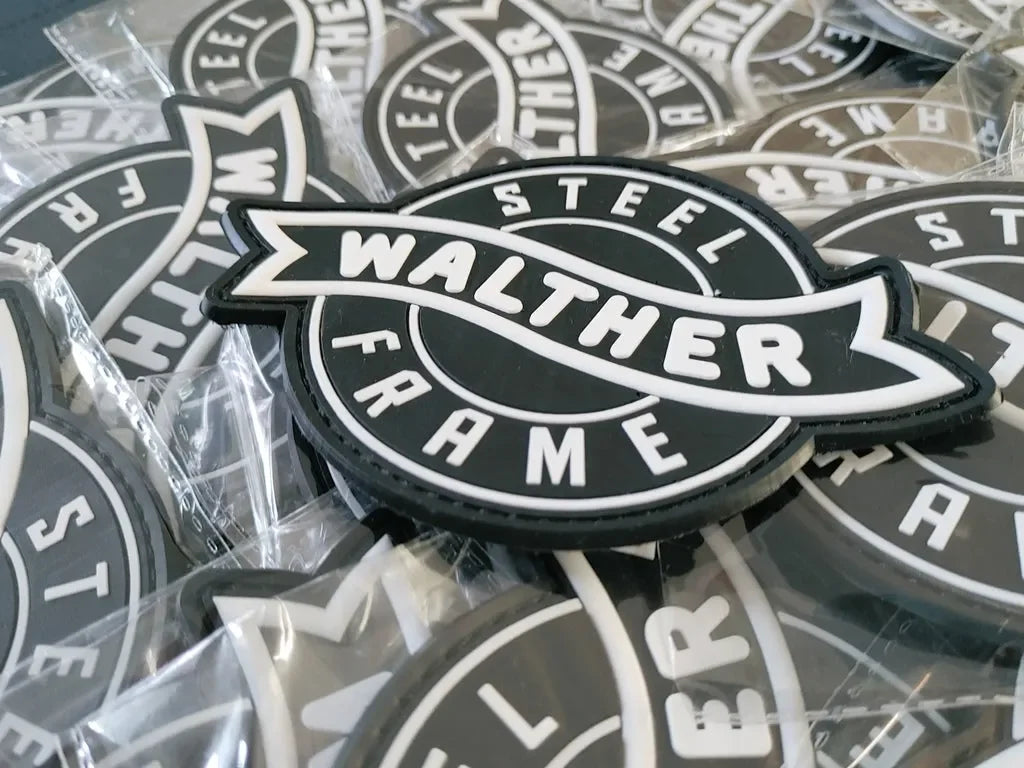 WALTHER - 2D & 3D PVC PATCH - WHITE & BLACK - PVCPATCHWORLD.STORE