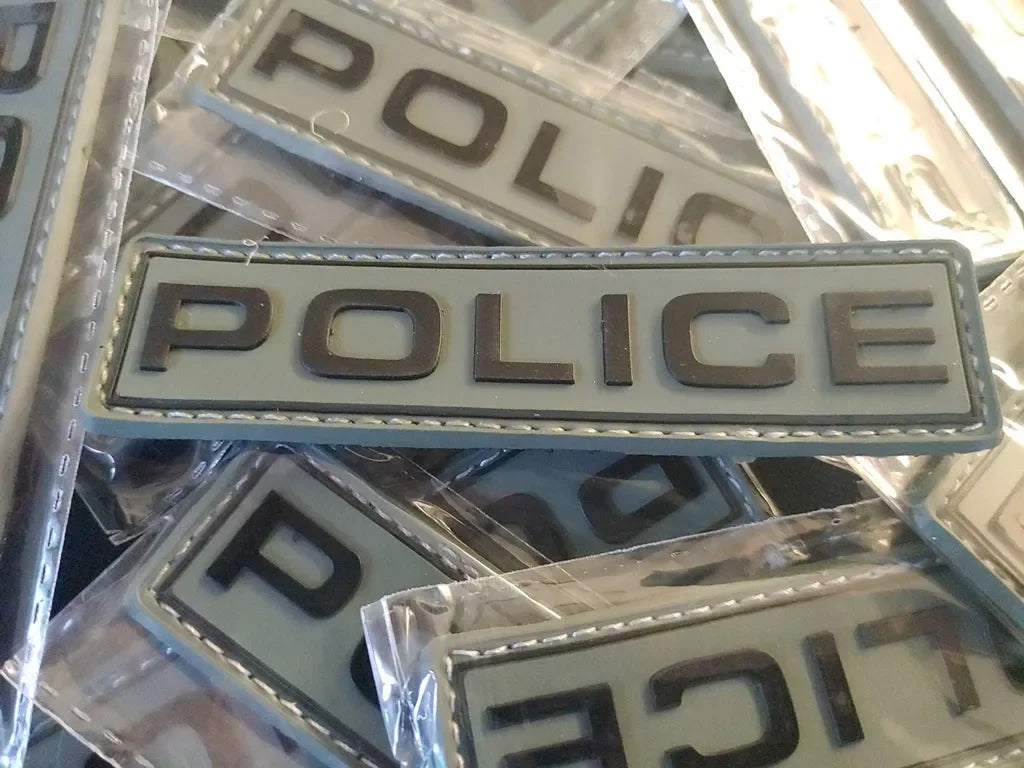 POLICE 2D PVC PATCH - LOW VISIBILITY - PVCPATCHWORLD.STORE