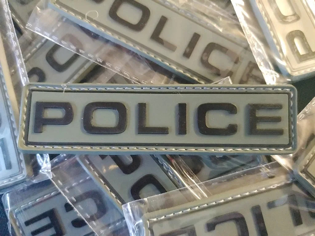 POLICE 2D PVC PATCH - LOW VISIBILITY - PVCPATCHWORLD.STORE