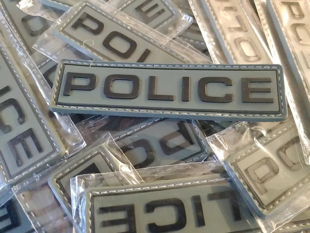 POLICE 2D PVC PATCH - LOW VISIBILITY - PVCPATCHWORLD.STORE