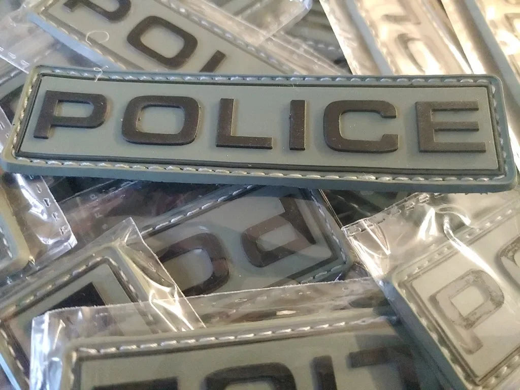 POLICE 2D PVC PATCH - LOW VISIBILITY - PVCPATCHWORLD.STORE