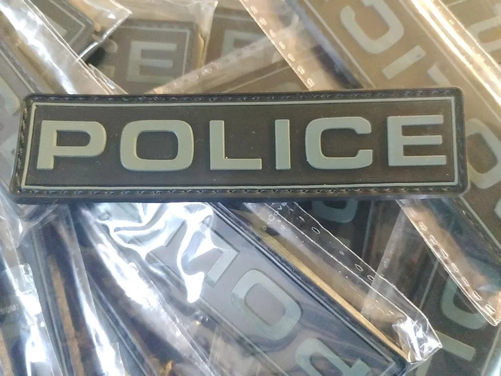 POLICE 2D PVC PATCH - LOW VISIBILITY - PVCPATCHWORLD.STORE