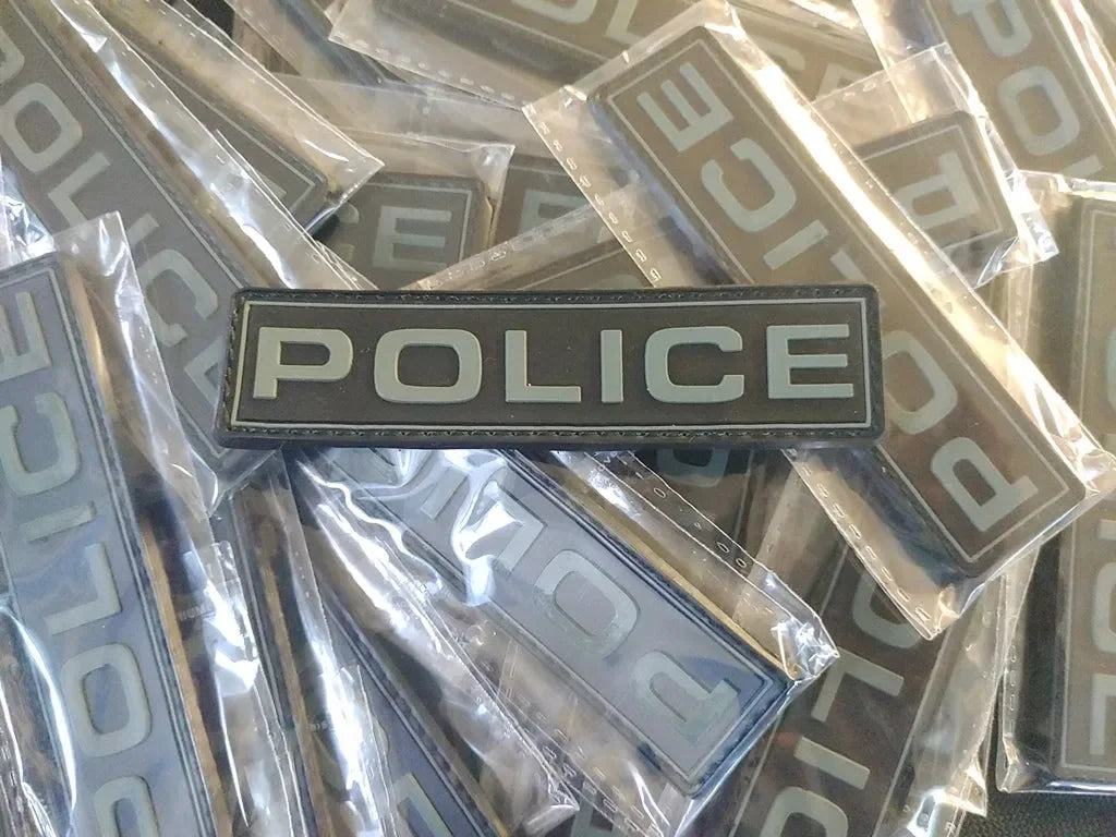 POLICE 2D PVC PATCH - LOW VISIBILITY - PVCPATCHWORLD.STORE