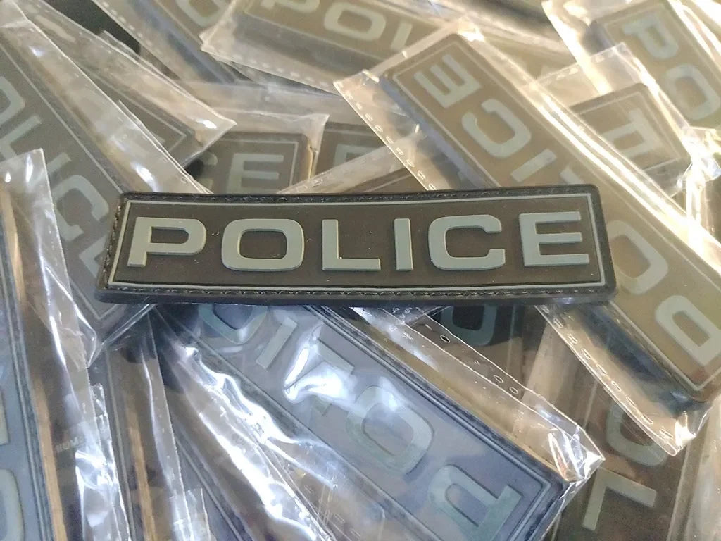 POLICE 2D PVC PATCH - LOW VISIBILITY - PVCPATCHWORLD.STORE