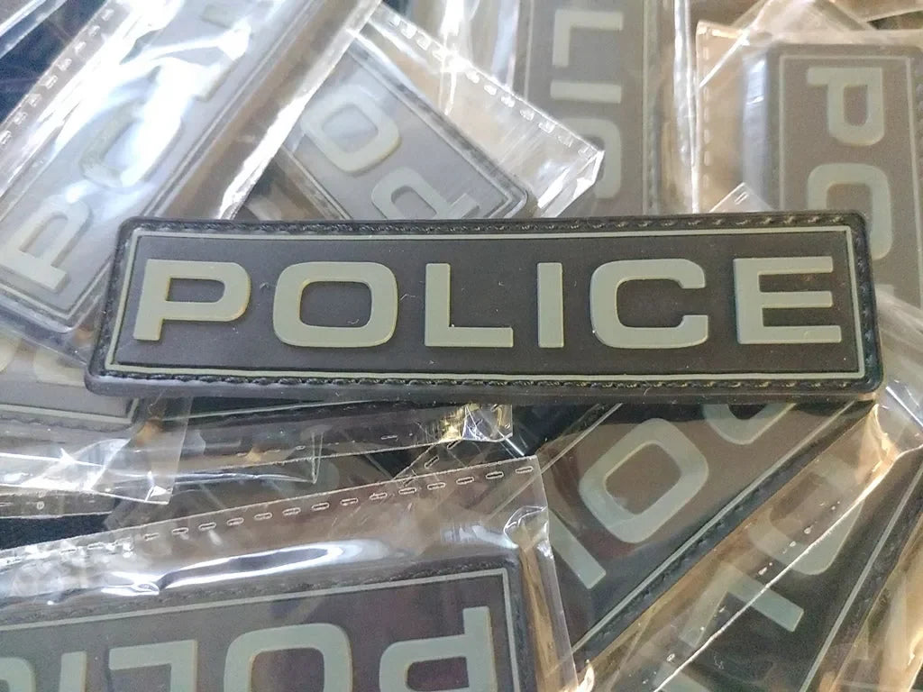 POLICE 2D PVC PATCH - LOW VISIBILITY - PVCPATCHWORLD.STORE