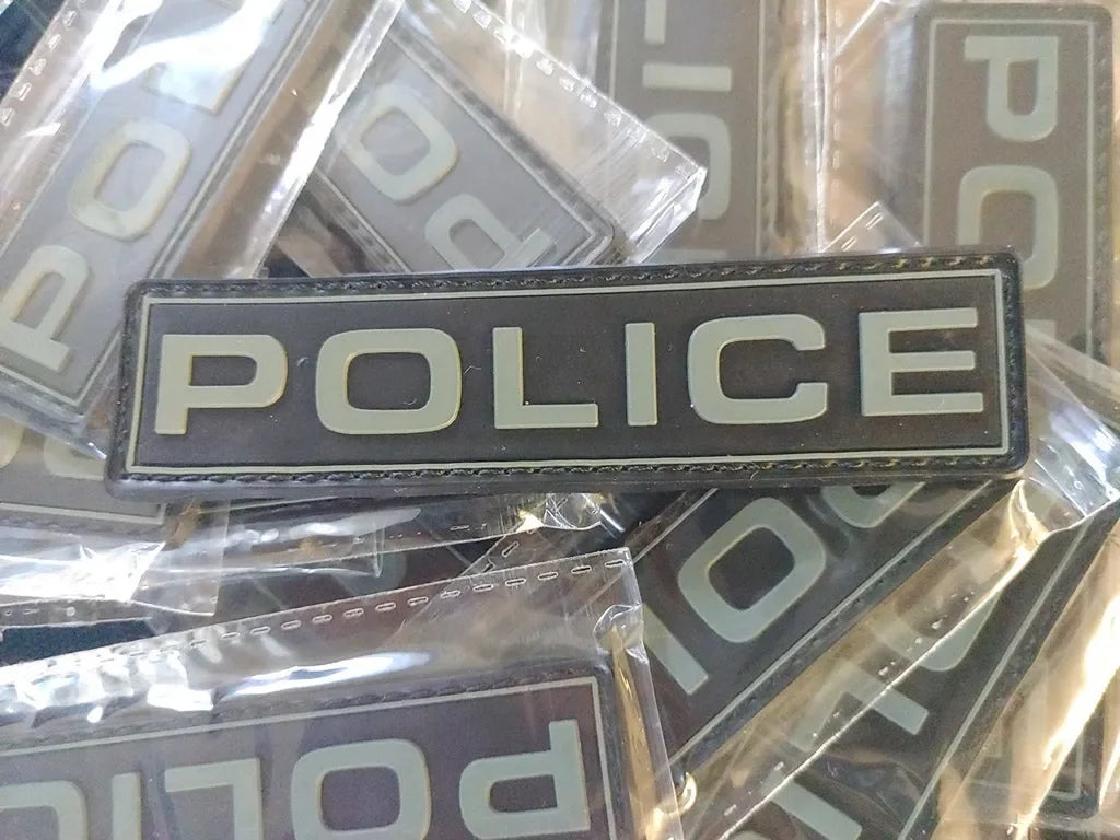 POLICE 2D PVC PATCH - LOW VISIBILITY - PVCPATCHWORLD.STORE