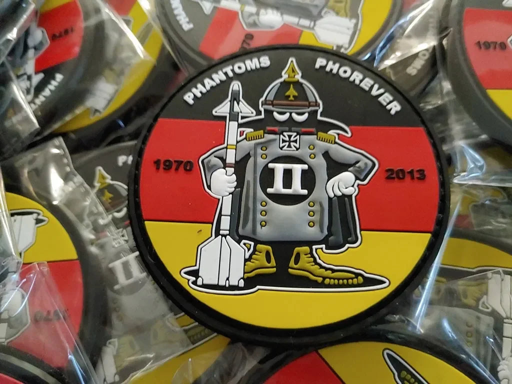 F-4 - GERMAN SPOOK MASCOT PVC PATCH No 03/12 - 3D PVC PATCH LIMITED EDITION - PVCPATCHWORLD.STORE