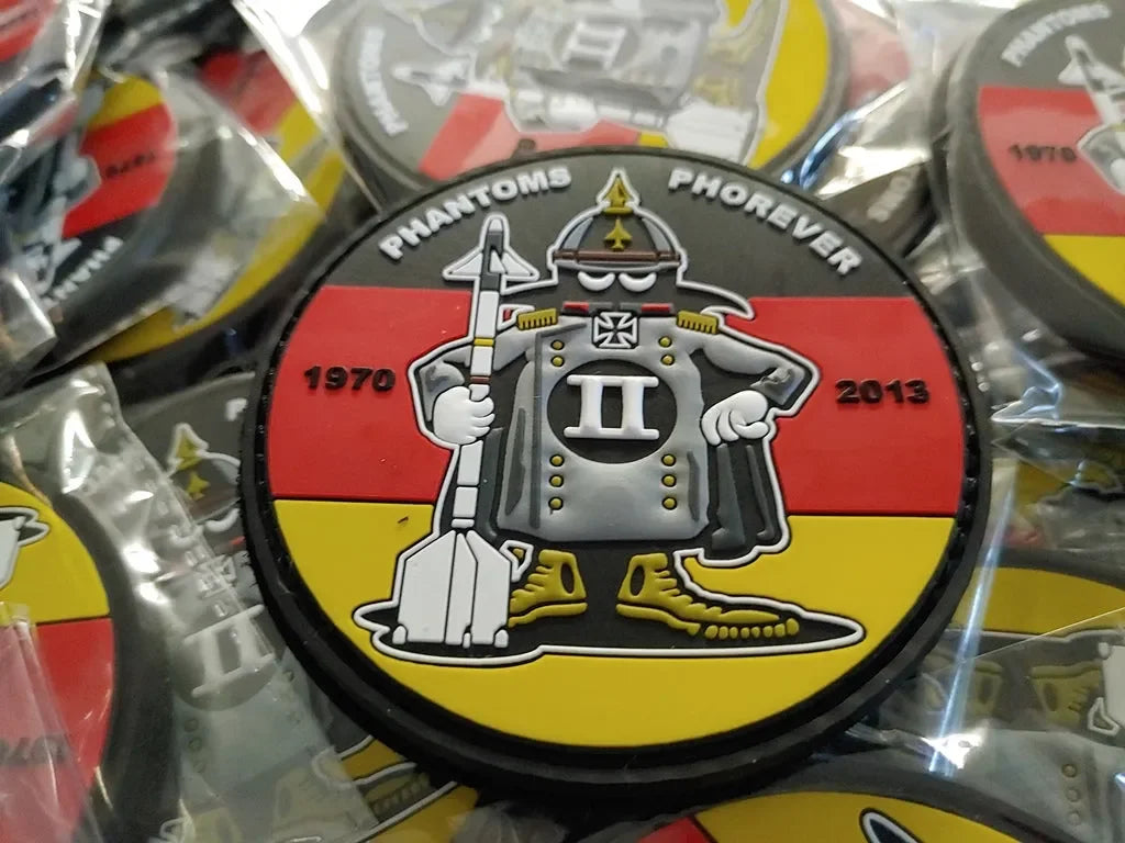 F-4 - GERMAN SPOOK MASCOT PVC PATCH No 03/12 - 3D PVC PATCH LIMITED EDITION - PVCPATCHWORLD.STORE