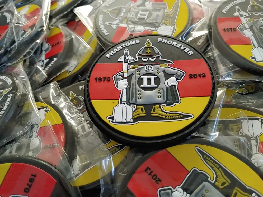 F-4 - GERMAN SPOOK MASCOT PVC PATCH No 03/12 - 3D PVC PATCH LIMITED EDITION - PVCPATCHWORLD.STORE