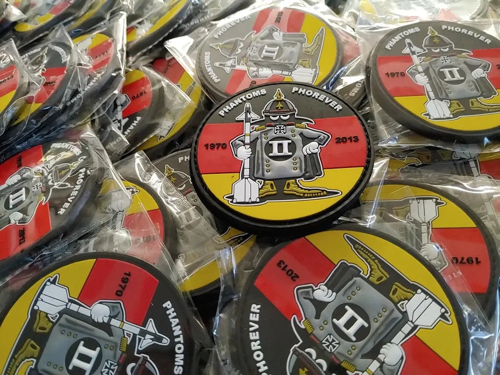 F-4 - GERMAN SPOOK MASCOT PVC PATCH No 03/12 - 3D PVC PATCH LIMITED EDITION - PVCPATCHWORLD.STORE
