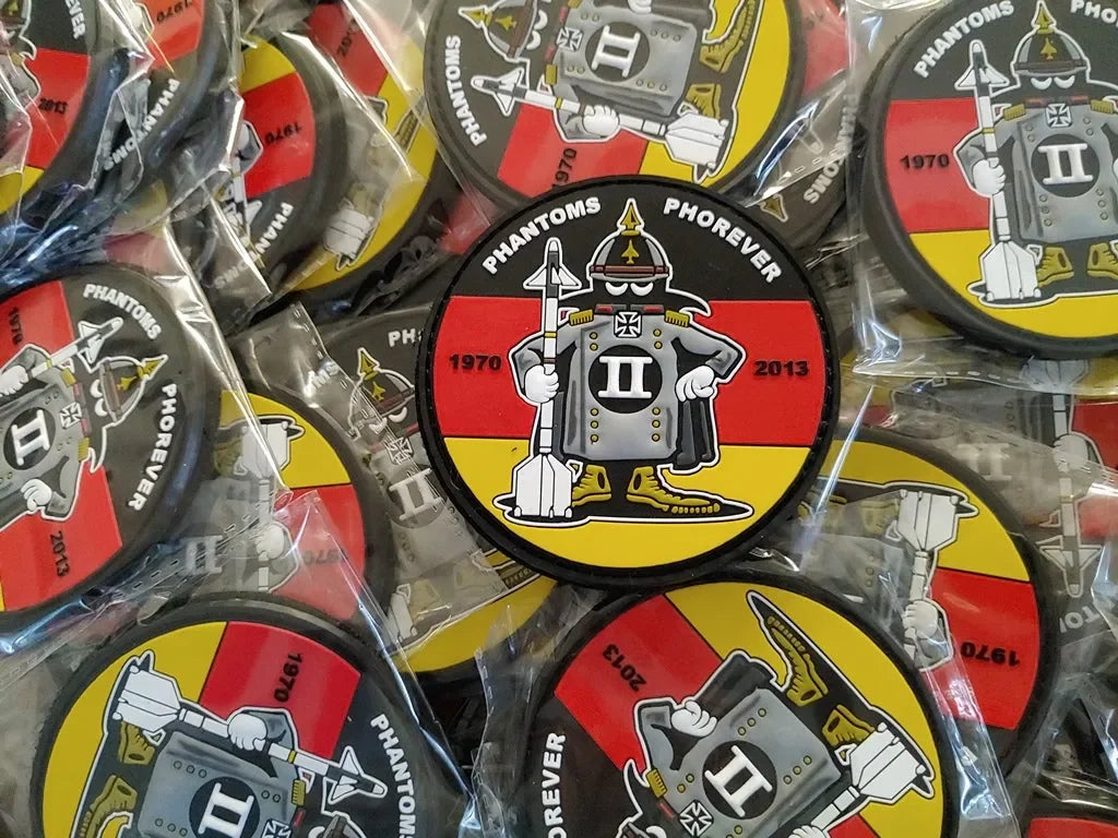 F-4 - GERMAN SPOOK MASCOT PVC PATCH No 03/12 - 3D PVC PATCH LIMITED EDITION - PVCPATCHWORLD.STORE