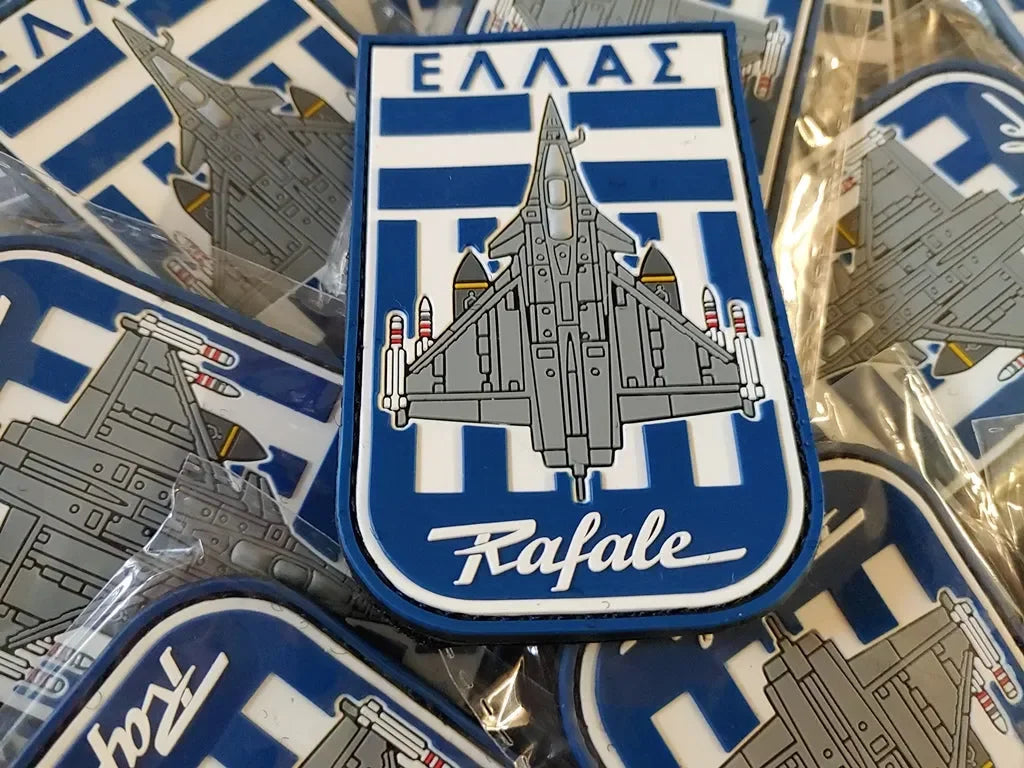 RAFALE "GREEK FLAG" - 2D PVC PATCH - PVCPATCHWORLD.STORE