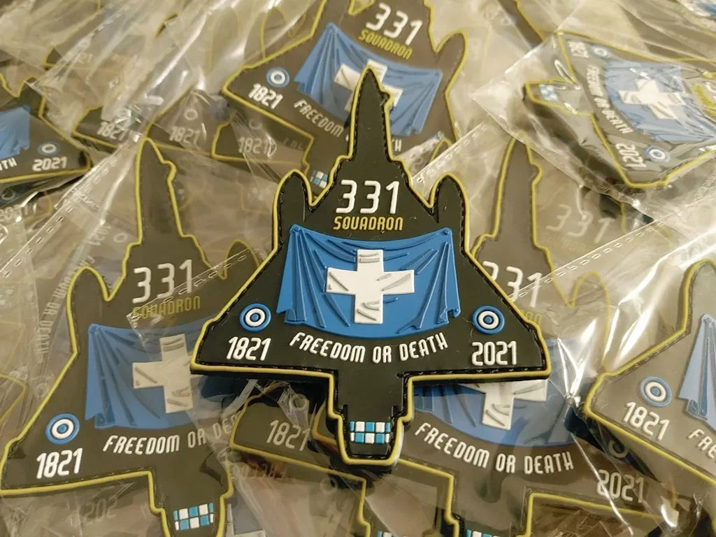 331 SQUADRON 1821-2021 “THISEAS” 3D PVC PATCH SILHOUETTE (Limited Edition) - PVCPATCHWORLD.STORE