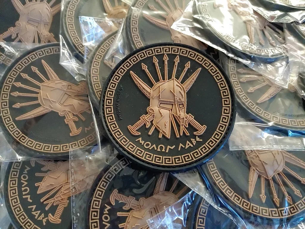SPARTAN - MOLON LABE - ΜΟΛΩΝ ΛΑΒΕ - 3D PVC PATCH - PVCPATCHWORLD.STORE