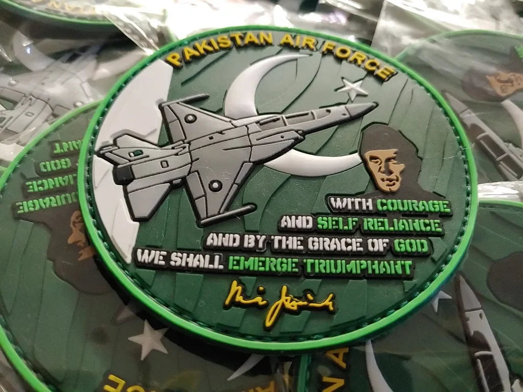 F-16 - PAKISTAN AIR FORCE - 3D PVC PATCH - PVCPATCHWORLD.STORE