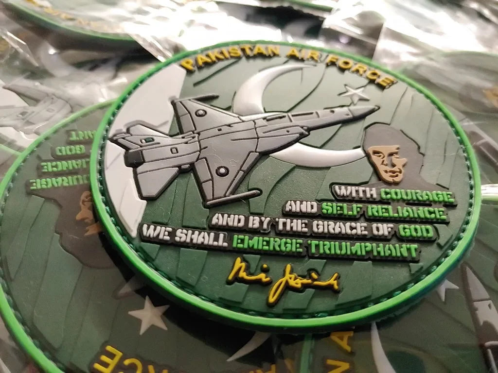 F-16 - PAKISTAN AIR FORCE - 3D PVC PATCH - PVCPATCHWORLD.STORE