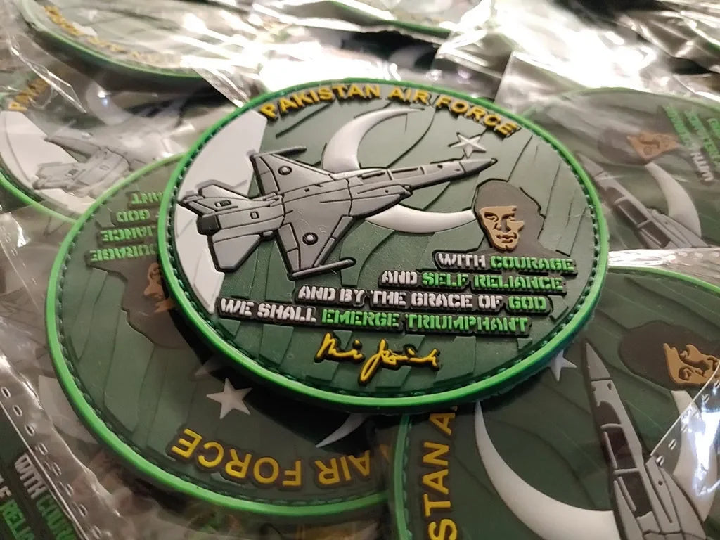 F-16 - PAKISTAN AIR FORCE - 3D PVC PATCH - PVCPATCHWORLD.STORE