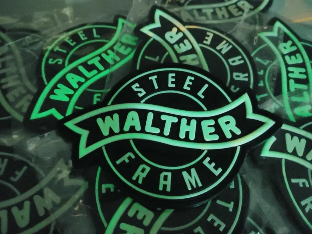 WALTHER - 2D & 3D PVC PATCH - BLACK/GLOW - PVCPATCHWORLD.STORE