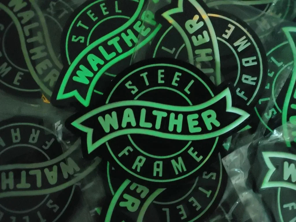 WALTHER - 2D & 3D PVC PATCH - BLACK/GLOW - PVCPATCHWORLD.STORE