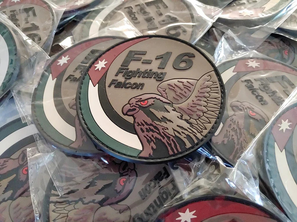 ROYAL JORDANIAN F-16 FIGHTING FALCON SWIRL (LOW VISIBILITY) - PVCPATCHWORLD.STORE