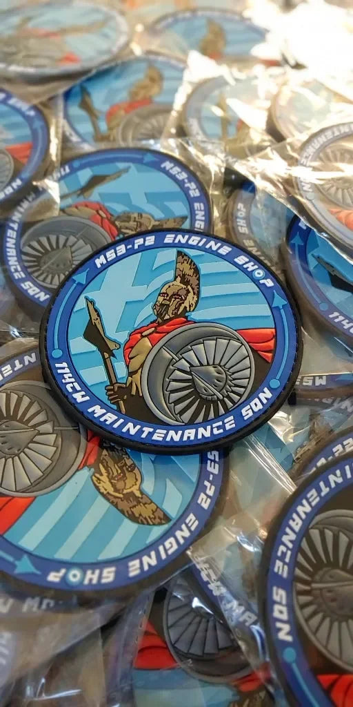 MIRAGE 2000-5/M53-P2 ENGINE SHOP - 114CW MAINTENANCE SQN - 3D PVC PATCH - PVCPATCHWORLD.STORE