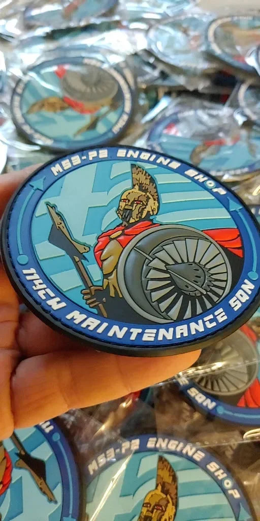 MIRAGE 2000-5/M53-P2 ENGINE SHOP - 114CW MAINTENANCE SQN - 3D PVC PATCH - PVCPATCHWORLD.STORE