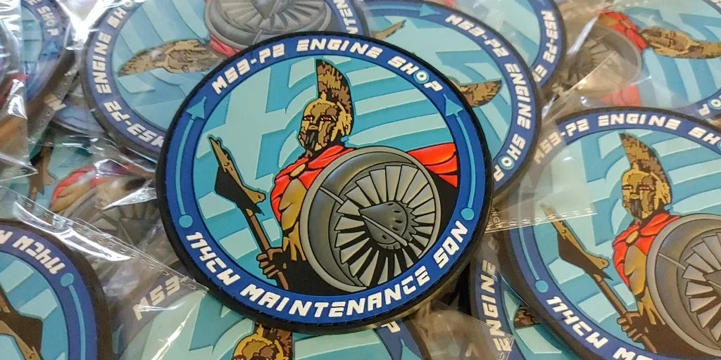 MIRAGE 2000-5/M53-P2 ENGINE SHOP - 114CW MAINTENANCE SQN - 3D PVC PATCH - PVCPATCHWORLD.STORE