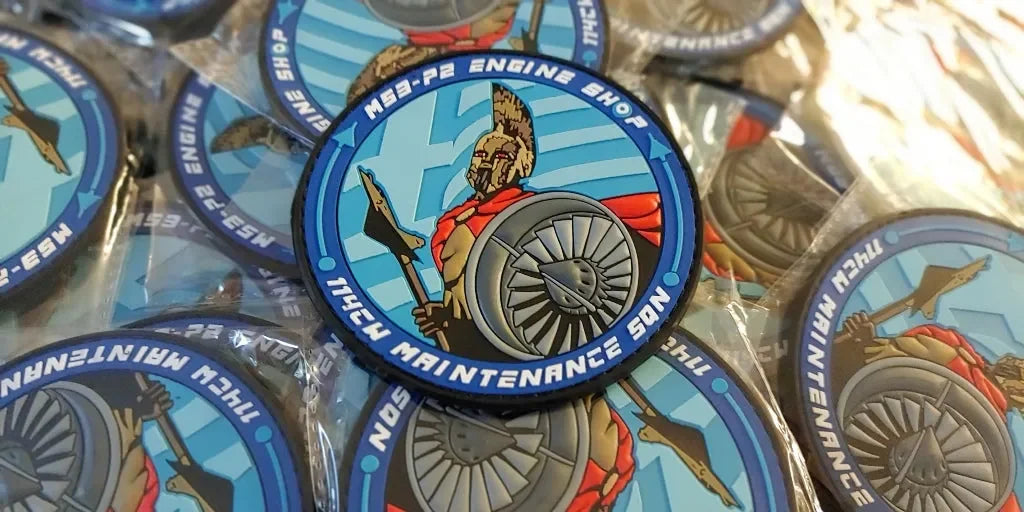 MIRAGE 2000-5/M53-P2 ENGINE SHOP - 114CW MAINTENANCE SQN - 3D PVC PATCH - PVCPATCHWORLD.STORE