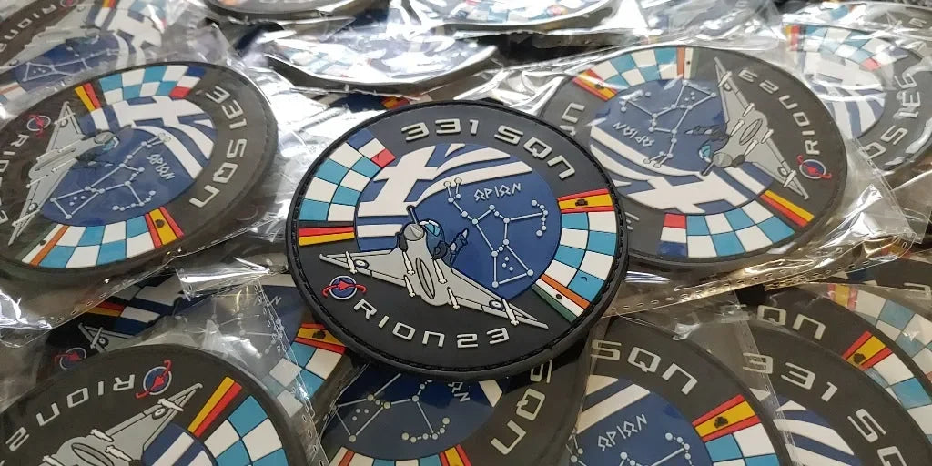 331 SQN “THESEUS” - INIOCHOS 2023 – OFFICIAL EXERCISE PATCH - PVCPATCHWORLD.STORE