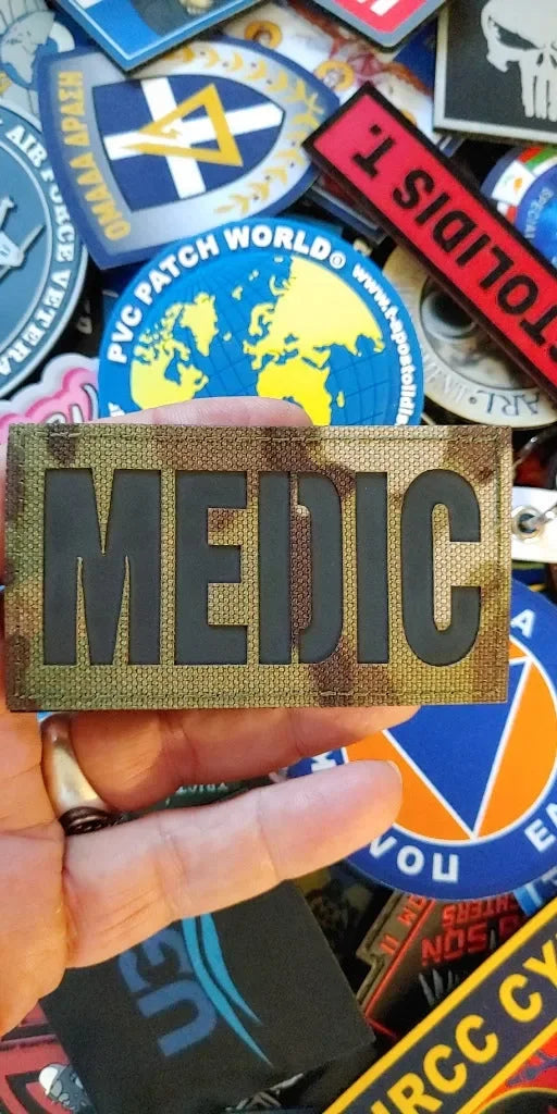 REFLECTIVE – IR - MEDIC LASER CUT PATCH – MULTICAM COLOR - PVCPATCHWORLD.STORE