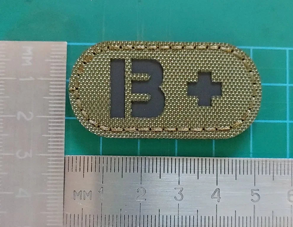 IR (INFRARED) - B+ POSITIVE BLOOD GROUP PATCH - PVCPATCHWORLD.STORE