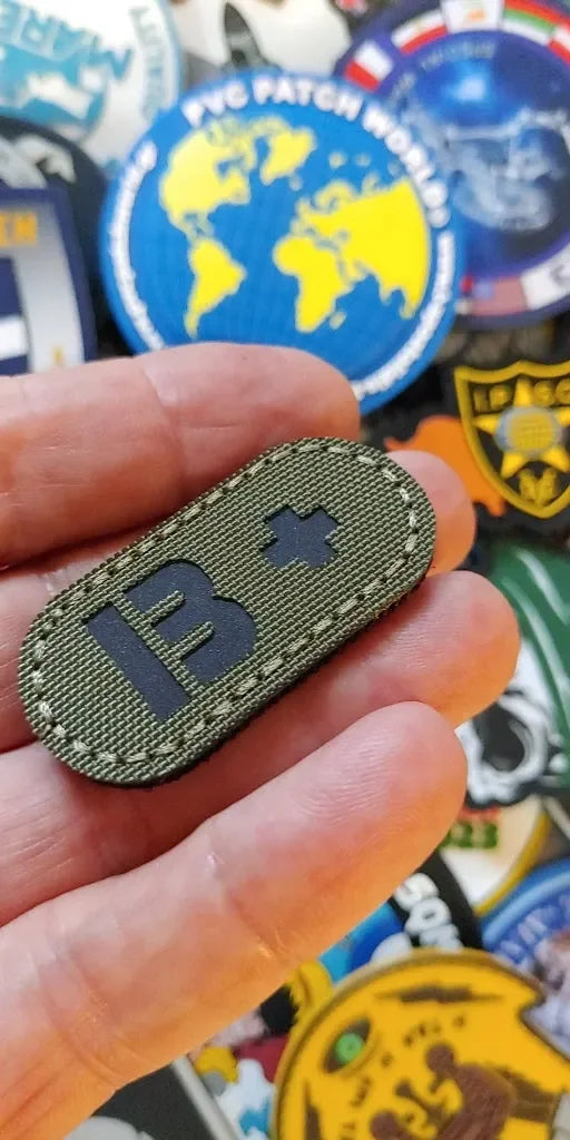 IR (INFRARED) - B+ POSITIVE BLOOD GROUP PATCH - PVCPATCHWORLD.STORE