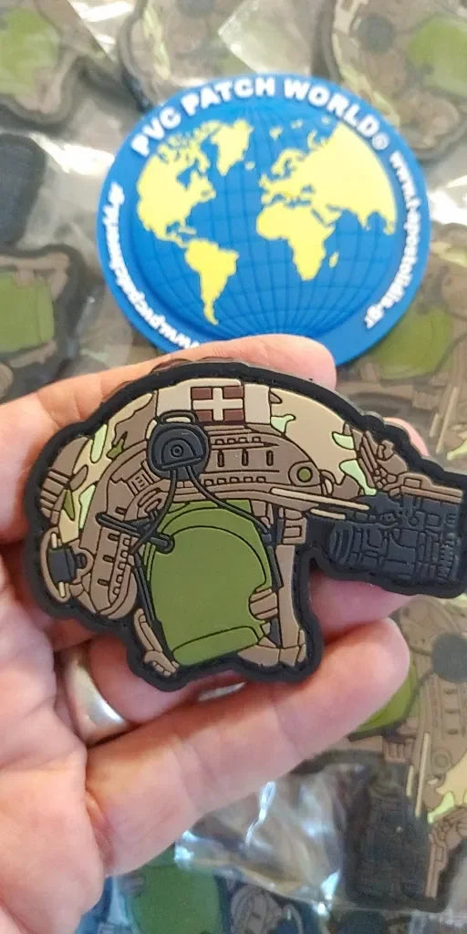 GREEK SAS FORCES - MULTICAM GRSF HELMET PVC PATCH - PVCPATCHWORLD.STORE