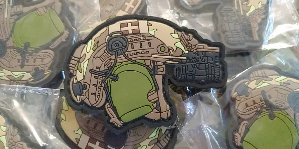 GREEK SAS FORCES - MULTICAM GRSF HELMET PVC PATCH - PVCPATCHWORLD.STORE